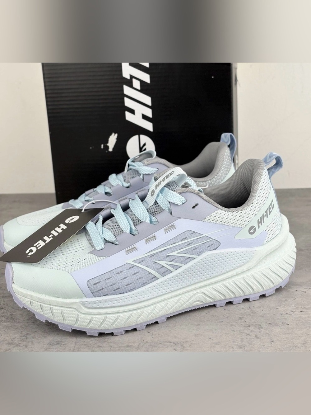 Hi-Tec Trail Shoes Women’s Sneaker Blue Size 7.5 New In Box Athletic Hiking